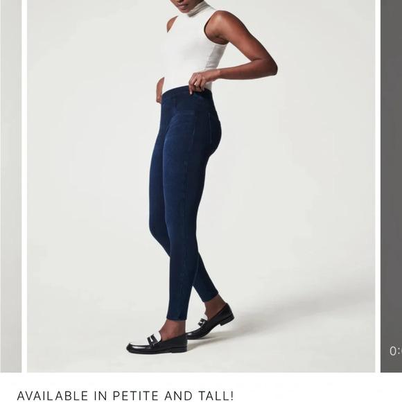 SPANX® Jean-ish Ankle Leggings Size Large